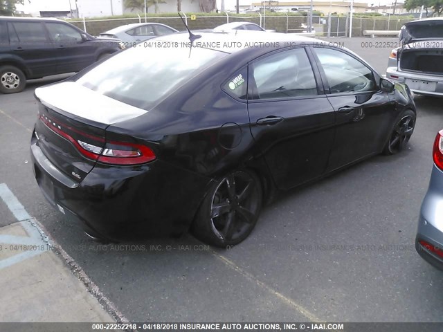 1C3CDFBB0ED775910 - 2014 DODGE DART SXT BLACK photo 4