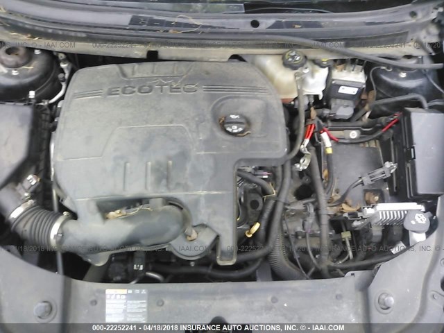 1G1ZB5E11BF193185 - 2011 CHEVROLET MALIBU LS შავი ფოტო 10