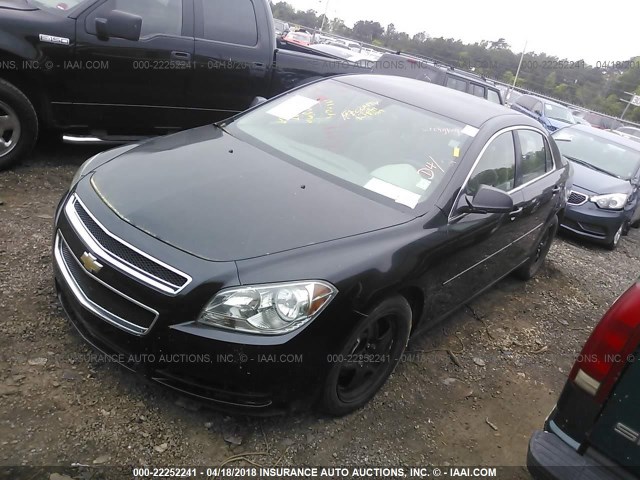 1G1ZB5E11BF193185 - 2011 CHEVROLET MALIBU LS შავი ფოტო 2