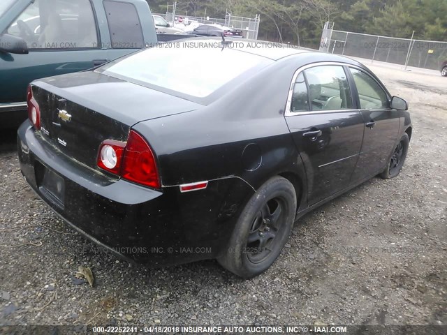 1G1ZB5E11BF193185 - 2011 CHEVROLET MALIBU LS შავი ფოტო 4