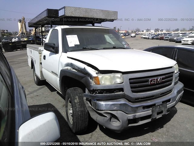 1GDHC24U33E336392 - 2003 GMC SIERRA C2500 HEAVY DUTY WHITE photo 1