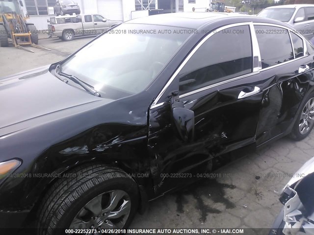 1HGCP36848A052861 - 2008 HONDA ACCORD EXL BLACK photo 6