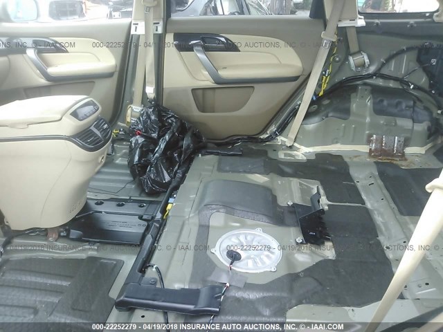 2HNYD28247H533350 - 2007 ACURA MDX GREEN photo 8