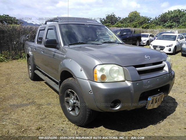 1N6ED27T74C461252 - 2004 NISSAN FRONTIER CREW CAB XE V6 GRAY photo 1