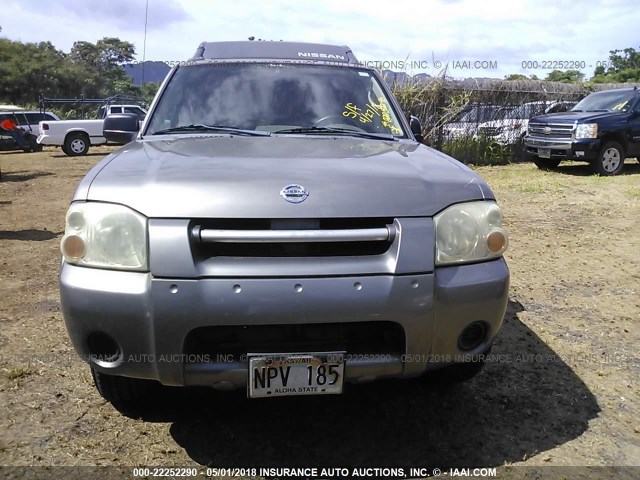 1N6ED27T74C461252 - 2004 NISSAN FRONTIER CREW CAB XE V6 GRAY photo 6