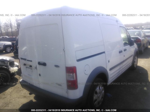 NM0LS7AN4CT118756 - 2012 FORD TRANSIT CONNECT XL WHITE photo 4