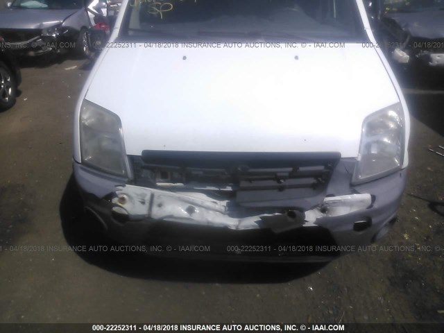 NM0LS7AN4CT118756 - 2012 FORD TRANSIT CONNECT XL WHITE photo 6