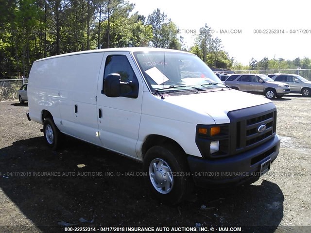 1FTSS3EL9CDA12572 - 2012 FORD ECONOLINE E350 SUPER DUTY VAN WHITE photo 1