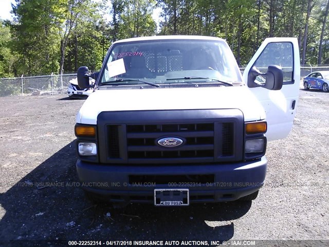 1FTSS3EL9CDA12572 - 2012 FORD ECONOLINE E350 SUPER DUTY VAN WHITE photo 6