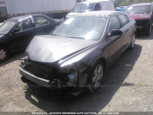 1G1ZA5E09CF203019 - 2012 CHEVROLET MALIBU LS BROWN photo 2