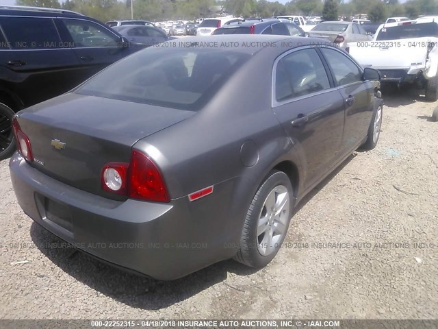 1G1ZA5E09CF203019 - 2012 CHEVROLET MALIBU LS BROWN photo 4
