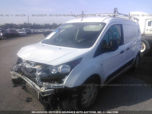 NM0LS7F78F1222127 - 2015 FORD TRANSIT CONNECT XLT WHITE photo 2