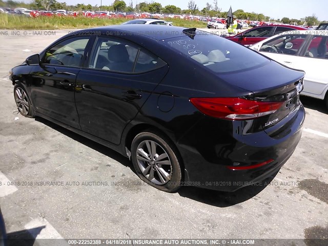 5NPD84LFXHH172410 - 2017 HYUNDAI ELANTRA SE/VALUE/LIMITED 黑色 照片 3