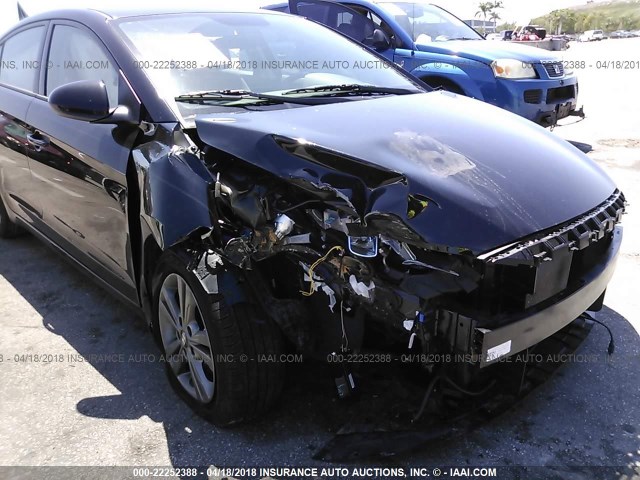 5NPD84LFXHH172410 - 2017 HYUNDAI ELANTRA SE/VALUE/LIMITED BLACK photo 6