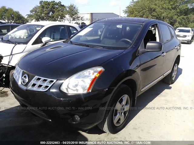 JN8AS5MT8CW264783 - 2012 NISSAN ROGUE S/SV BLACK photo 2