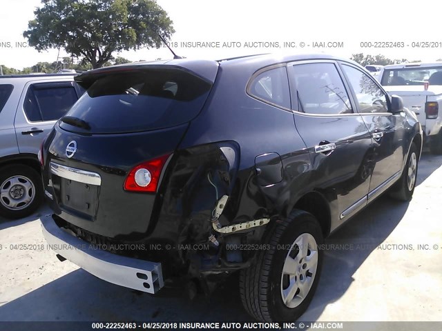 JN8AS5MT8CW264783 - 2012 NISSAN ROGUE S/SV BLACK photo 4