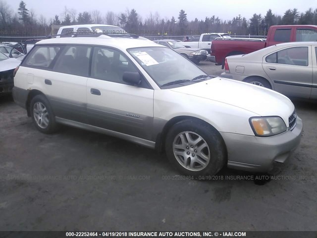 4S3BH675547624735 - 2004 SUBARU LEGACY OUTBACK AWP 白色 照片 1