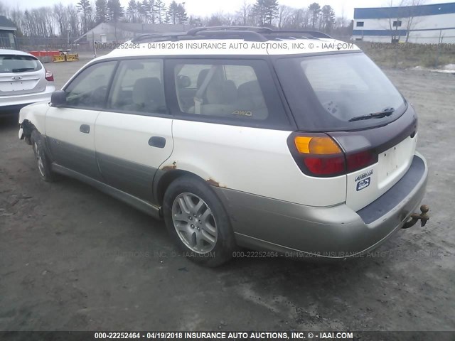 4S3BH675547624735 - 2004 SUBARU LEGACY OUTBACK AWP 白色 照片 3