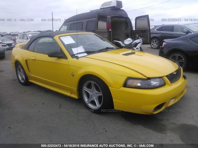 1FAFP45X1XF230095 - 1999 FORD MUSTANG GT YELLOW photo 1