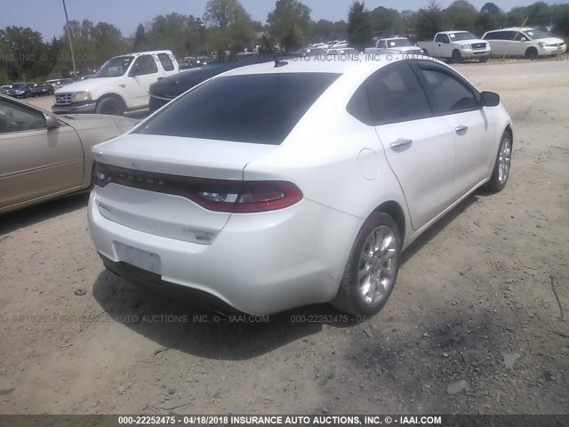 1C3CDFCH9DD319079 - 2013 DODGE DART LIMITED/R/T WHITE photo 4