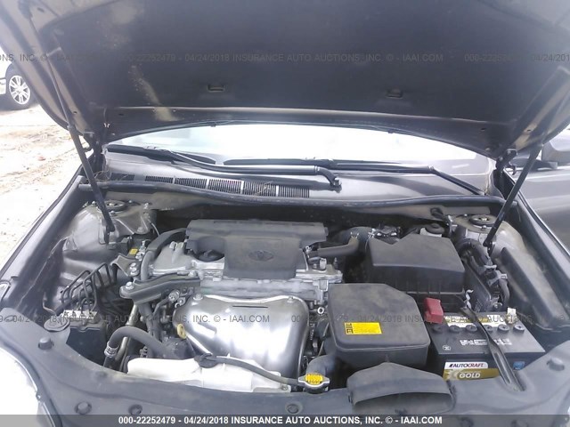 4T4BF1FKXFR495686 - 2015 TOYOTA CAMRY LE/XLE/SE/XSE GRAY photo 10