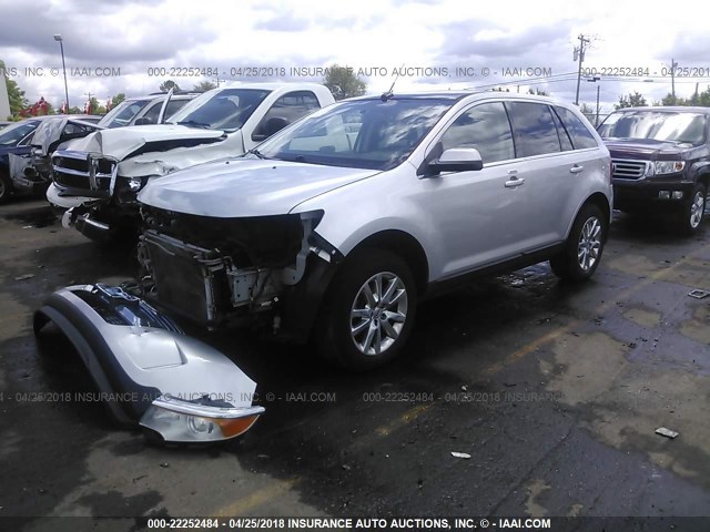 2FMDK4KC3BBB65371 - 2011 FORD EDGE LIMITED SILVER photo 2