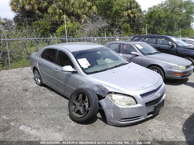 1G1ZH57B58F204475 - 2008 CHEVROLET MALIBU 1LT 银色 照片 1