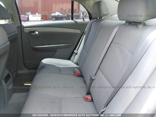 1G1ZH57B58F204475 - 2008 CHEVROLET MALIBU 1LT 银色 照片 8