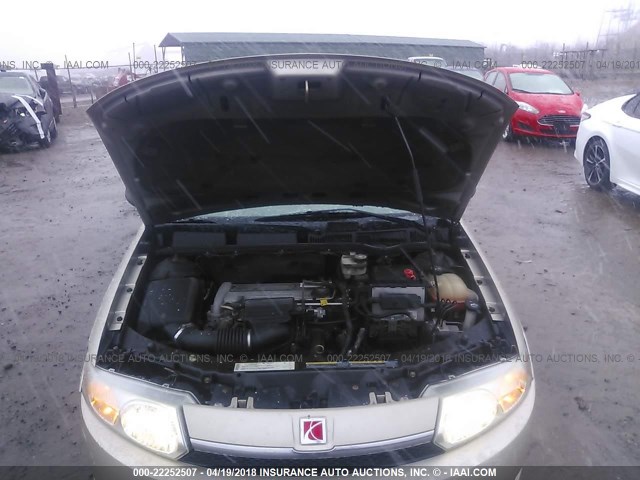 1G8AL54F14Z141775 - 2004 SATURN ION LEVEL 3 GOLD photo 10