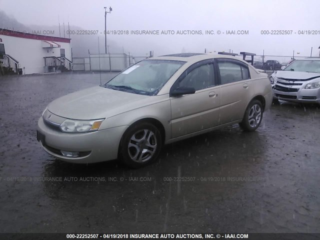1G8AL54F14Z141775 - 2004 SATURN ION LEVEL 3 GOLD photo 2