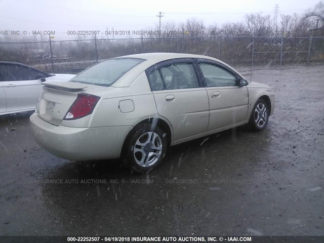 1G8AL54F14Z141775 - 2004 SATURN ION LEVEL 3 GOLD photo 4