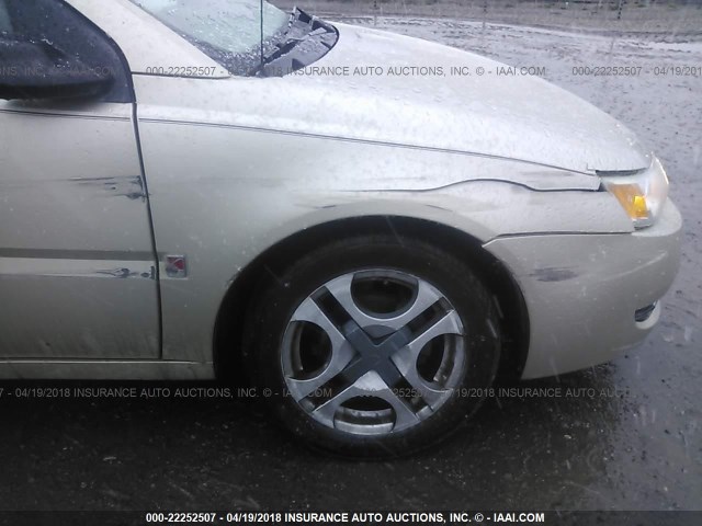 1G8AL54F14Z141775 - 2004 SATURN ION LEVEL 3 GOLD photo 6