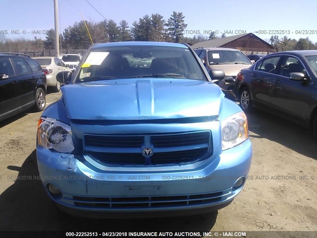 1B3HB48B58D641161 - 2008 DODGE CALIBER SXT BLUE photo 6