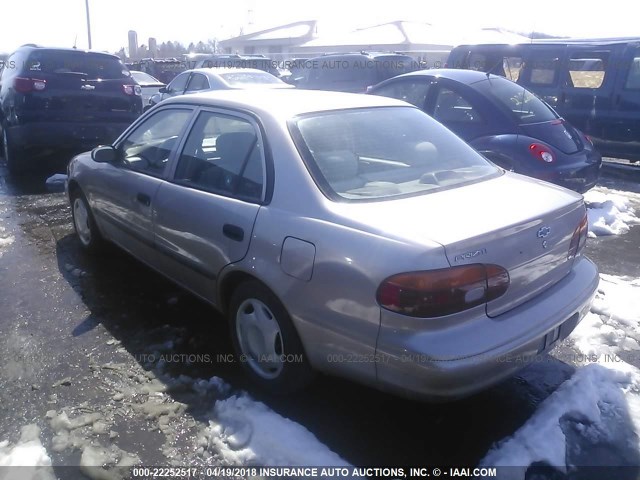 1Y1SK5286XZ410466 - 1999 CHEVROLET GEO PRIZM LSI 米色 照片 3