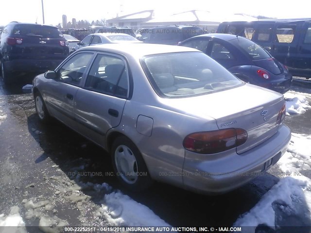 1Y1SK5286XZ410466 - 1999 CHEVROLET GEO PRIZM LSI BEIGE photo 3