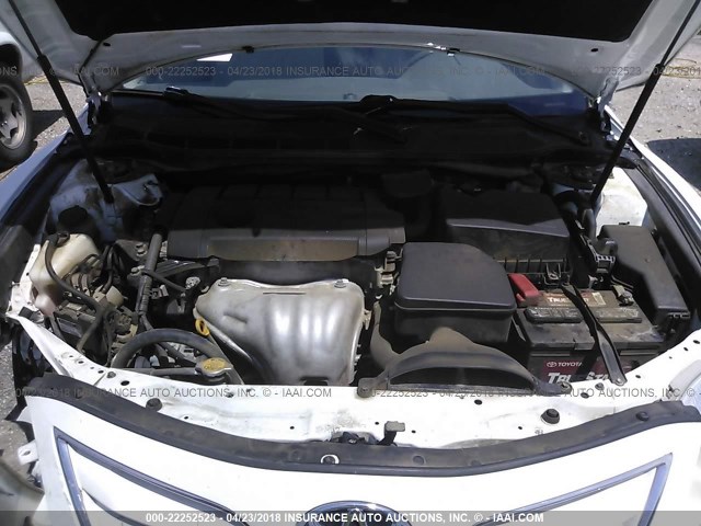 4T4BF3EK9AR071129 - 2010 TOYOTA CAMRY SE/LE/XLE WHITE photo 10