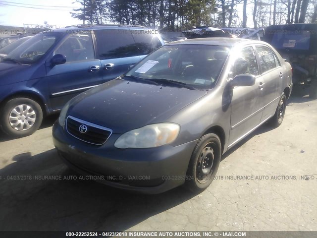 2T1BR30E35C406976 - 2005 TOYOTA COROLLA CE/LE/S GRAY photo 2