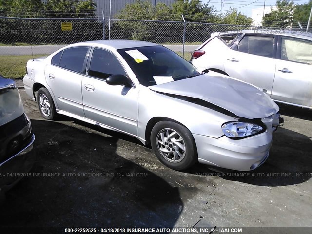 1G2NE52F04C249302 - 2004 PONTIAC GRAND AM SE SILVER photo 1