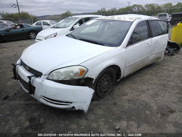 2G1WD5EM4A1249181 - 2010 CHEVROLET IMPALA POLICE WHITE photo 2