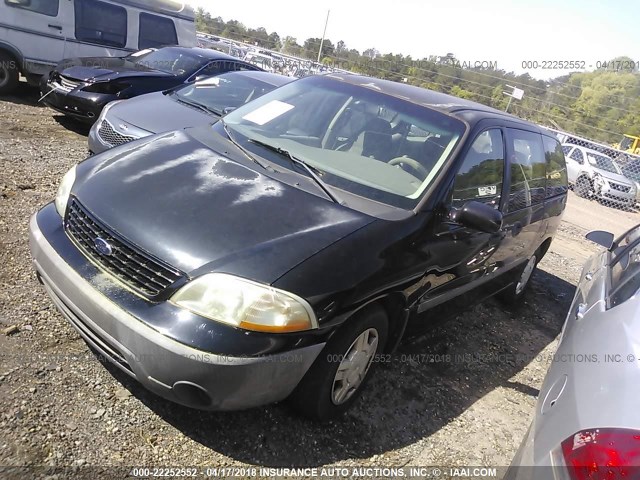 2FMZA50421BC16190 - 2001 FORD WINDSTAR LX BLACK photo 2