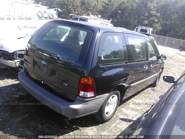 2FMZA50421BC16190 - 2001 FORD WINDSTAR LX BLACK photo 4