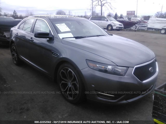 1FAHP2KT1DG136027 - 2013 FORD TAURUS SHO GRAY photo 1