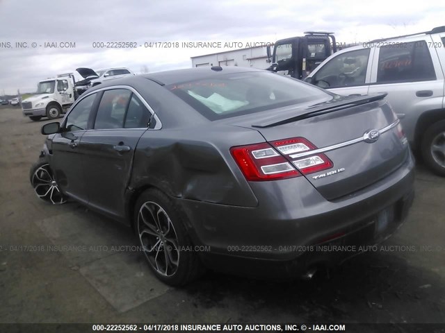 1FAHP2KT1DG136027 - 2013 FORD TAURUS SHO GRAY photo 3