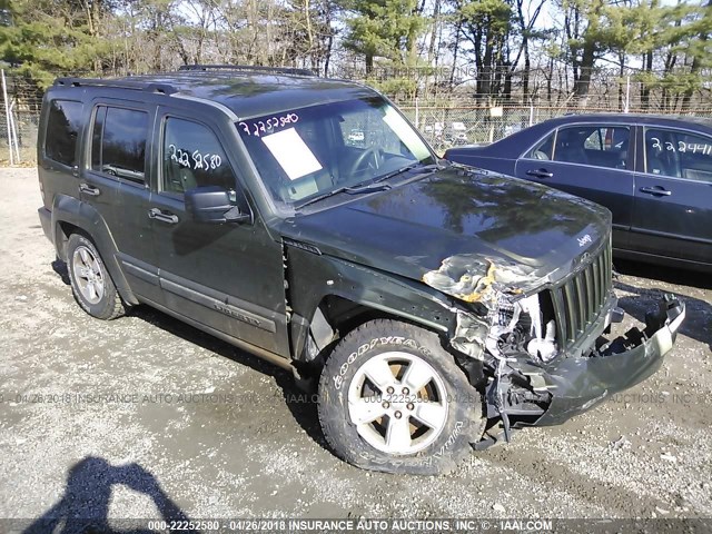 1J8GN28K59W519310 - 2009 JEEP LIBERTY SPORT GREEN photo 1