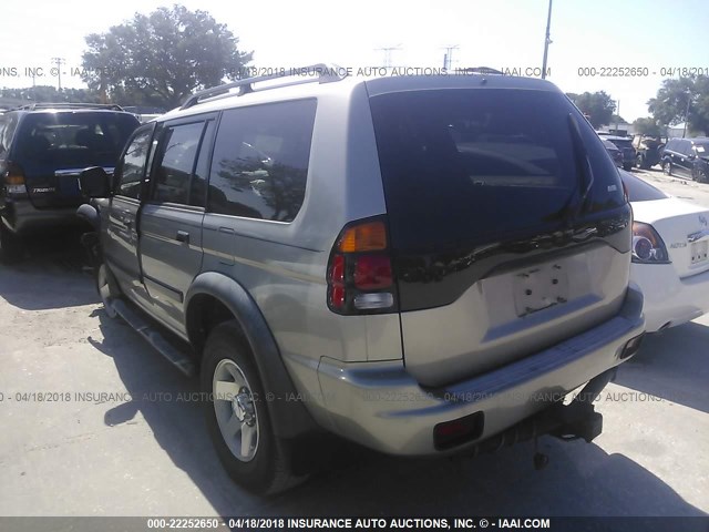 JA4LS21H73J004014 - 2003 MITSUBISHI MONTERO SPORT ES/SPORT LS GRAY photo 3