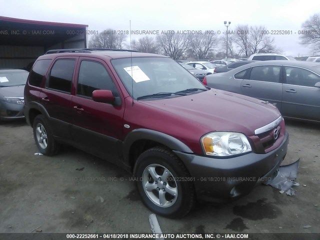 4F2YZ94185KM58591 - 2005 MAZDA TRIBUTE S RED photo 1