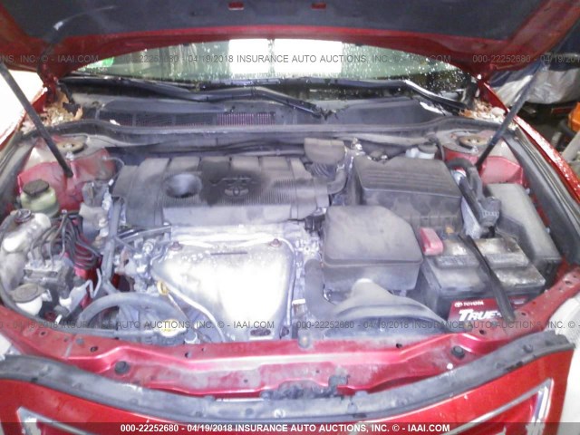 4T4BF3EK1AR078348 - 2010 TOYOTA CAMRY SE/LE/XLE 红色 照片 10