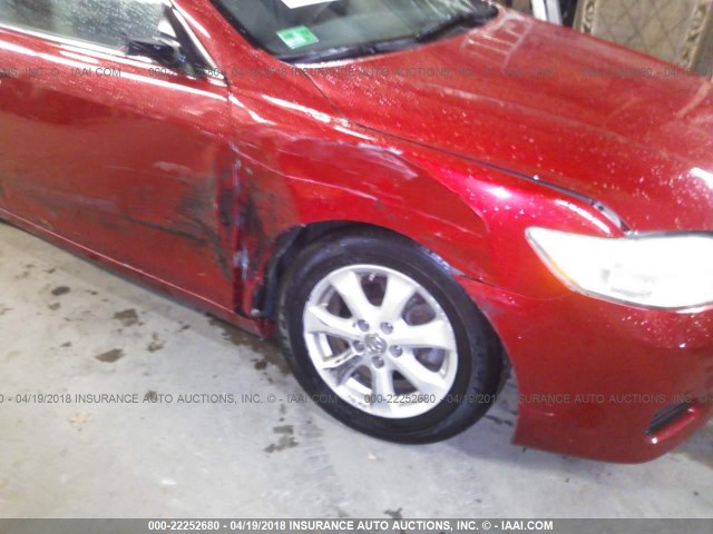 4T4BF3EK1AR078348 - 2010 TOYOTA CAMRY SE/LE/XLE 红色 照片 6