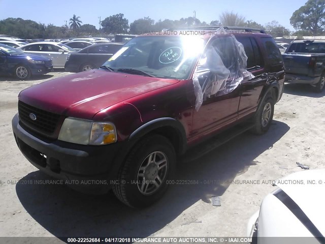 1FMZU62K13UB84595 - 2003 FORD EXPLORER XLS/XLS SPORT RED photo 2