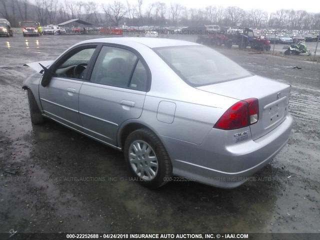 2HGES16585H532822 - 2005 HONDA CIVIC SILVER photo 3